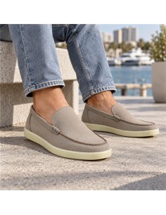 Mocassin suède gris SERATI-GREY
