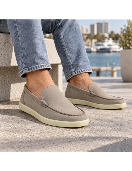 Mocassin suède gris SERATI-GREY