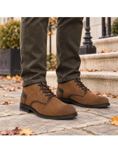 Bottine suède cuir SIMARA-CUERO