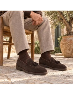 Mocassin suède marron SIMELIS-MARRON