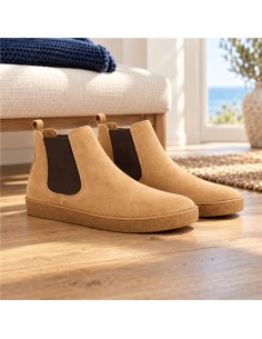 Light Brown suede chelsea boots