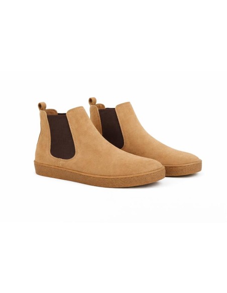 Light Brown suede chelsea boots