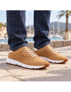 Brown suede sneakers