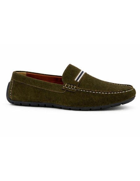 Mocassin suède beige SOCAMAN-GREEN
