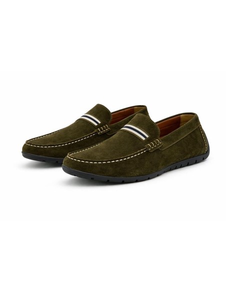 Mocassin suède beige SOCAMAN-GREEN