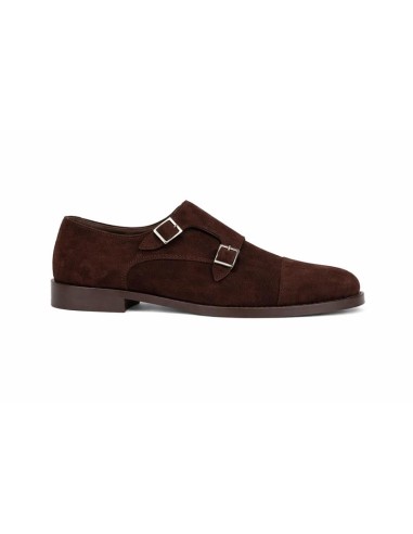 Brown suede monkstrap