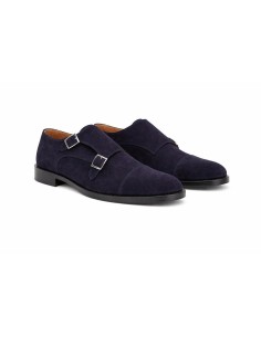 Blue suede monkstrap 2