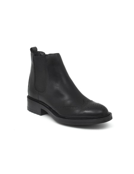 bottines femme de peau le noir W-NAPTER-NEGRO