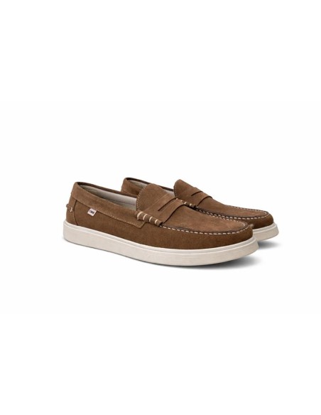Light Brown suede boat shoe