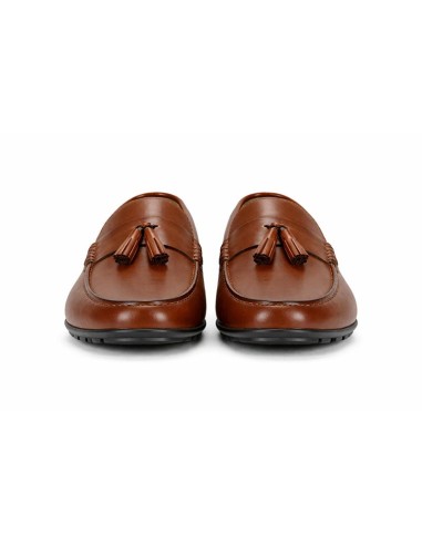 Mocassin de peau marron SUTELO-MARRON