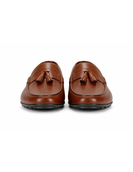 Mocassin de peau marron SUTELO-MARRON