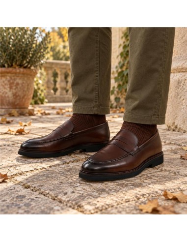 Light Brown leather moccasin
