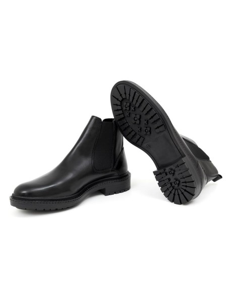 bottines chelsea de peau le noir TENDAR-NEGRO