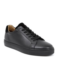 Black leather sneakers 2
