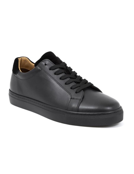 baskets de peau le noir TERLON-BLACK
