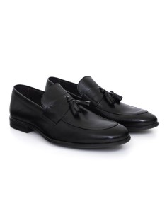 Black leather moccasin 2
