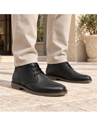Bottine de peau le noir TOLUN-NEGRO