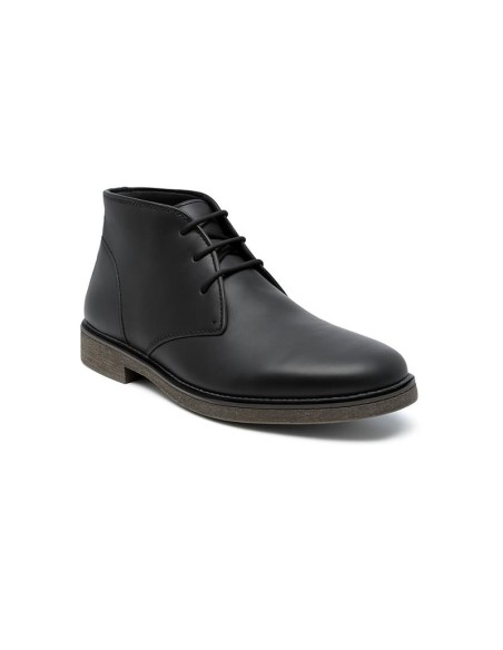 Black leather boot