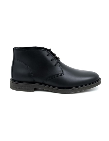 Black leather boot