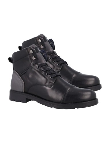 Bottine de peau le noir TUDEL-BLACK