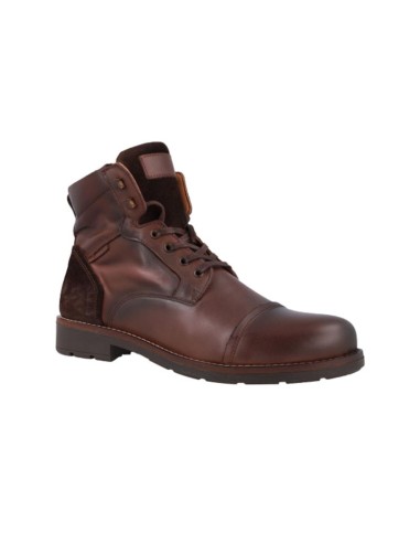 Bottine de peau marron TUDEL-BROWN