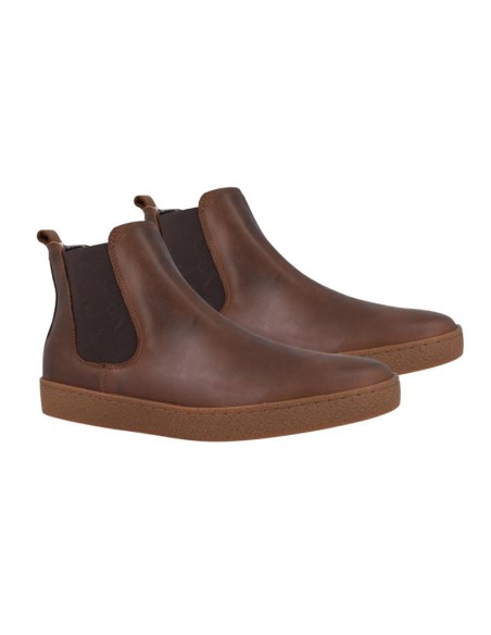 Brown leather boot