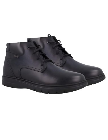 Black leather boot