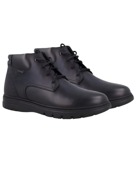 Black leather boot