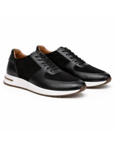 Black leather sport shoe 2