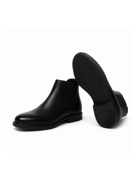 bottines chelsea de peau le noir VALNER-BLACK