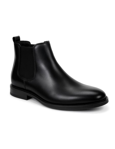 Botines Chelsea de piel acabado a mano color negro