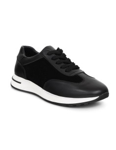 Black leather sport shoe 2