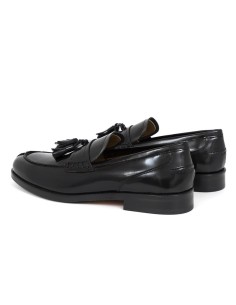 Black leather moccasin 2