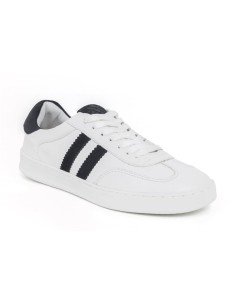 Sneakers de piel liso color blanco 2