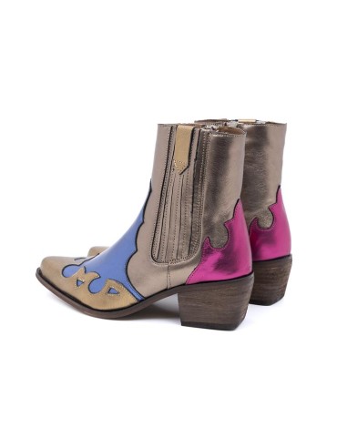 bottes femme lisse multicolore W-AMABEL-GOLDEN