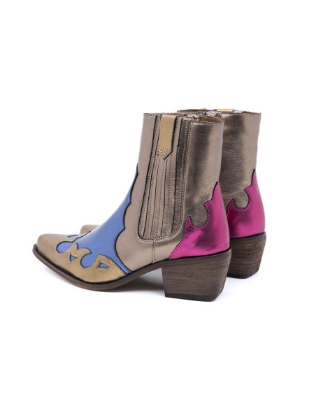 bottes femme lisse multicolore W-AMABEL-GOLDEN