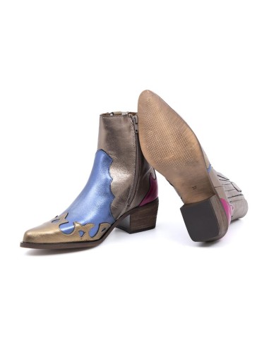 bottes femme lisse multicolore W-AMABEL-GOLDEN