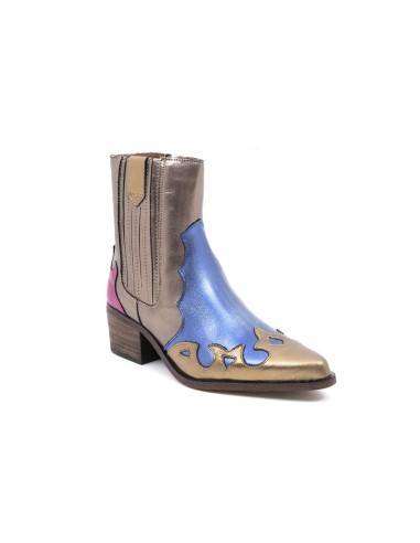 bottes femme lisse multicolore W-AMABEL-GOLDEN
