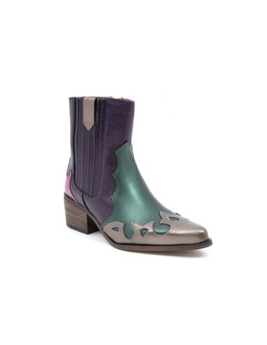 bottes femme lisse multicolore W-AMABEL-PURPLE