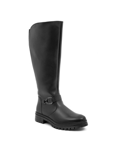 bottes femme de peau le noir W-AMERO-BLACK