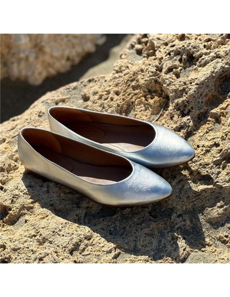 Zapato de Vestir de piel liso color gris
