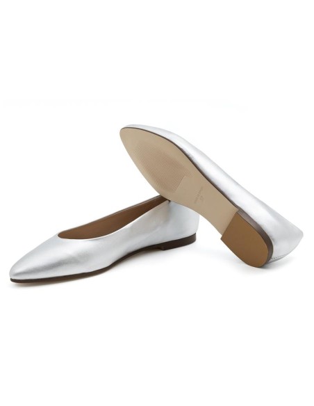 Zapato de Vestir de piel liso color gris