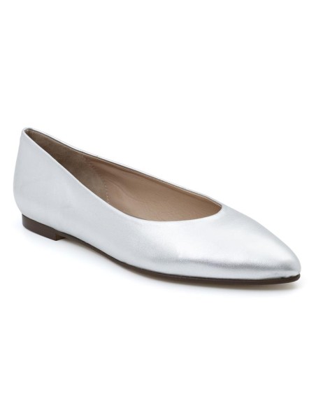 Zapato de Vestir de piel liso color gris