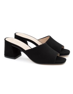 Zapato de Vestir de ante liso color negro 2