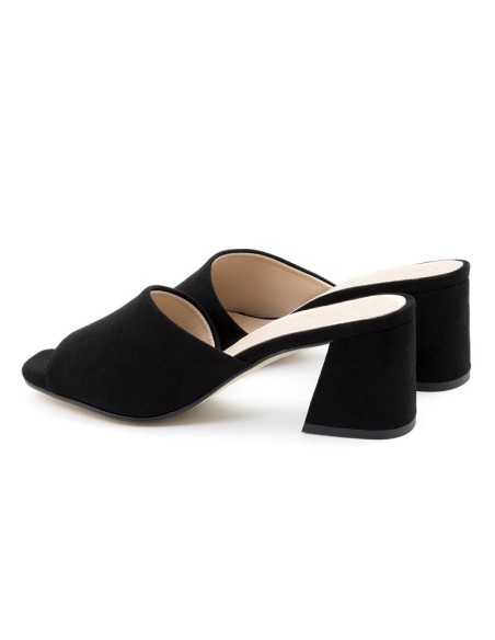 Zapato de Vestir de ante liso color negro