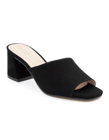 Zapato de Vestir de ante liso color negro