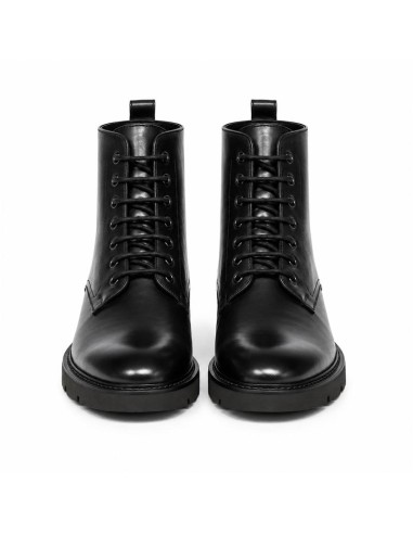 Black leather women's boots