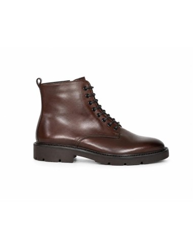 Brown leather women's boots