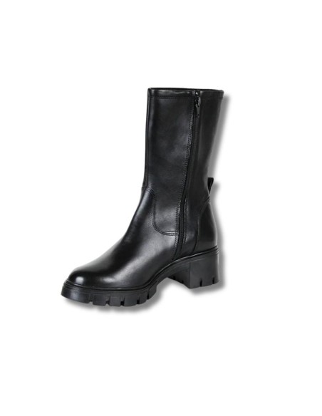 bottines femme de peau le noir W-BOLIRAN-BLACK