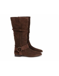 bottes femme de peau marron W-BONARI-BROWN 2
